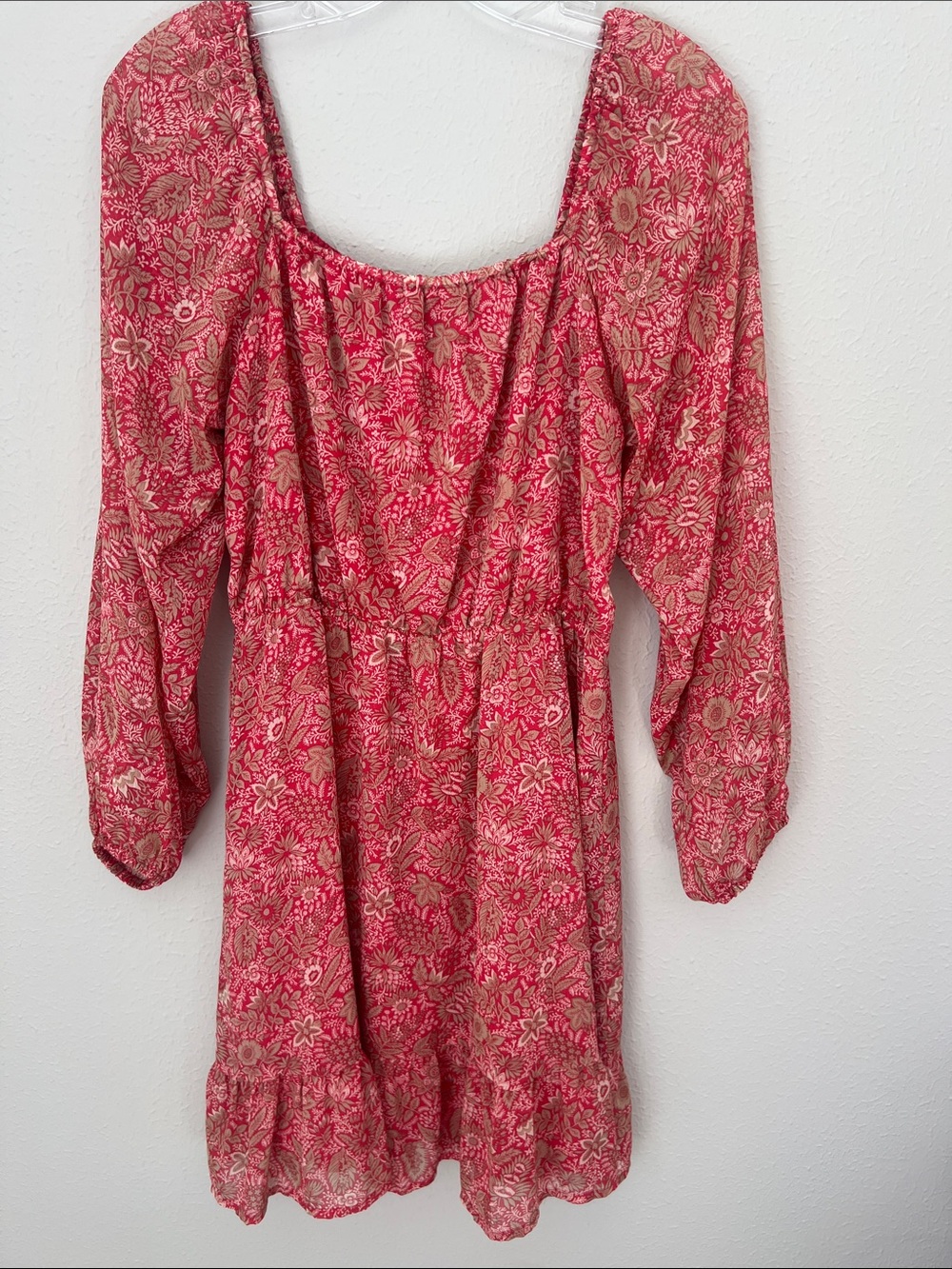 Banana Republic Floral Long Sleeve Mini Dress